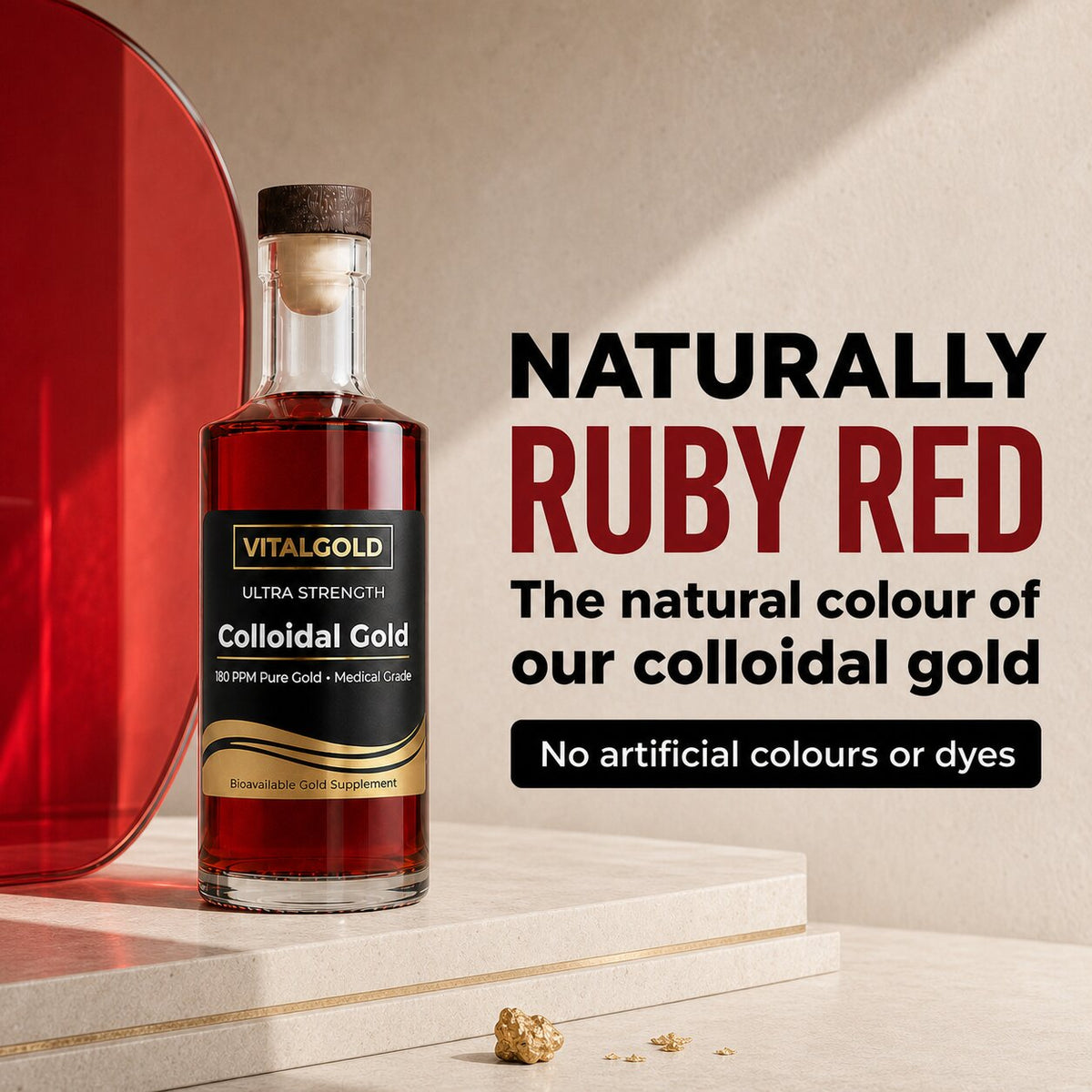 Colloidal Gold Supplement | 120ppm & 180ppm High Strength Gold