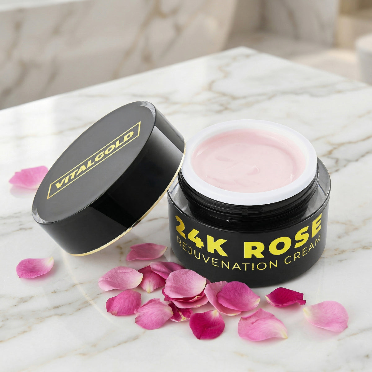 24K Rose Rejuvenation Cream | Colloidal Gold & Bulgarian Rose Otto